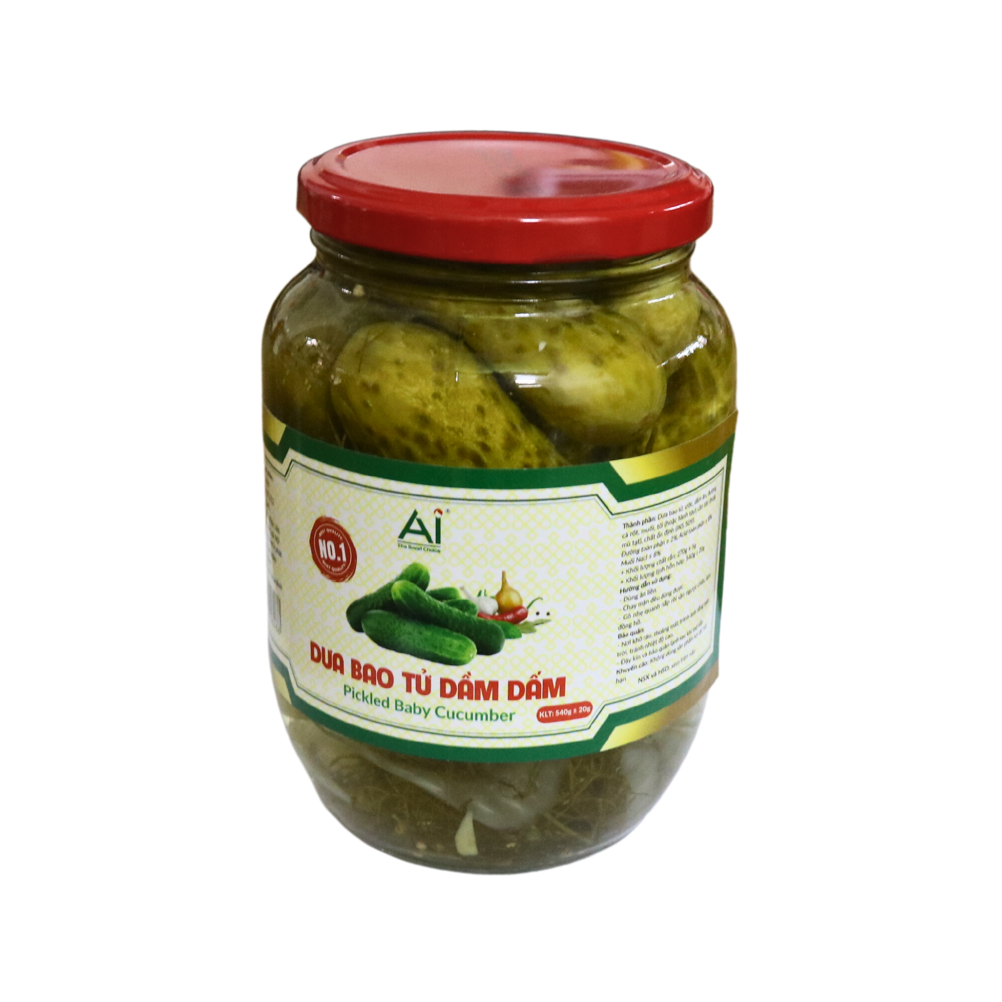 DƯA CHUỘT NGÂM GIẤM - Pickled Cucumber 540gr