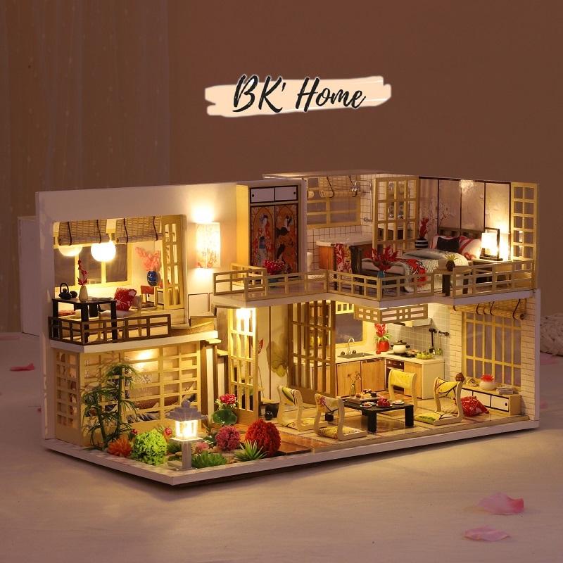 Mô hình nhà búp bê tự làm diy doll house miniature mã M030-B