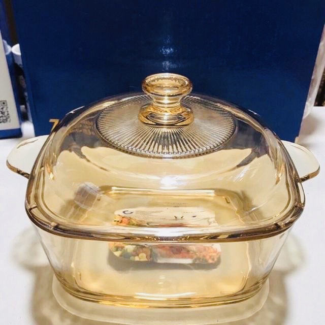 Nồi thủy tinh vàng chịu nhiệt dung tích 1000ml