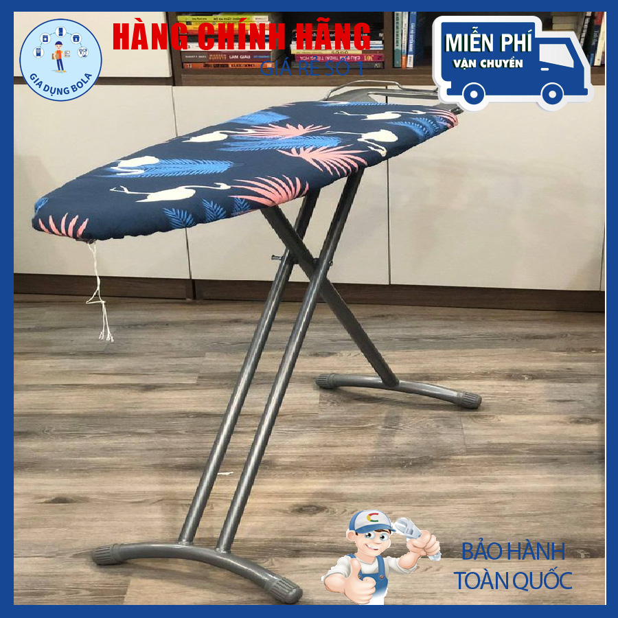 Bàn để ủi quần áo dạng đứng Lebenlang LBB363 Hàng Đức - Không có ổ cắm (Tặng kèm thêm vỏ bọc)
