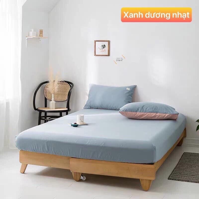 Ga gối cotton tici cao cấp nhập khẩu mẫu mới, drap thun bọc nệm