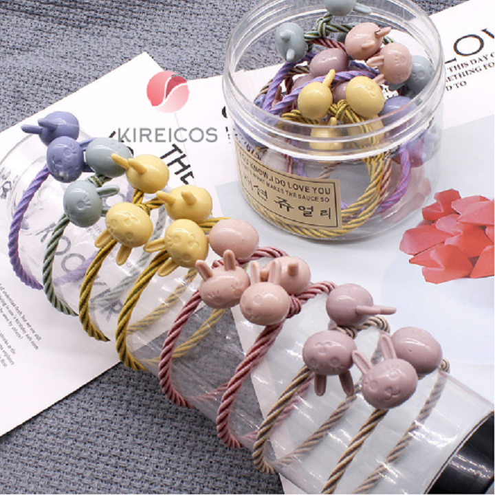 Set 10 Dây Cột Tóc Buộc Tóc Hàn Quốc Hình Mèo 095 – Màu Ngẫu Nhiên - kireicos