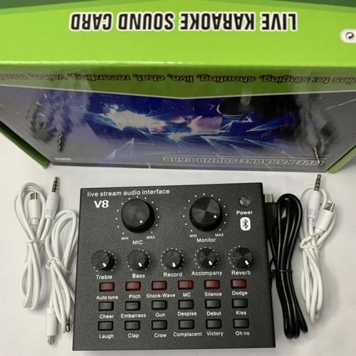 Suond card v8 hát live stream thu âm bảo hàng 6 tháng đổi mới