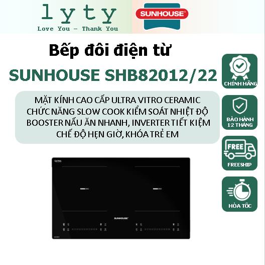 BẾP ĐÔI ĐIỆN TỪ SUNHOUSE SHB82012/82022. ĐẸP-BỀN-SANG-BẢO HÀNH CHÍNH HÃNG TOÀN QUỐC