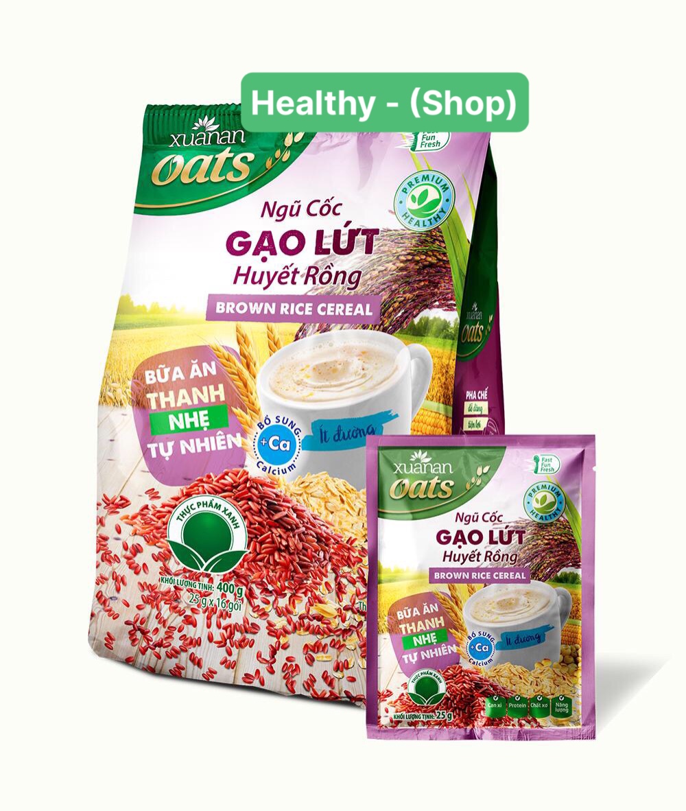 [DATE MỚI] BN.Cốc Gạo Lứt Huyết Rồng Xuân An Gói 400g -  - Tặng 1 Gói Y.Mạch