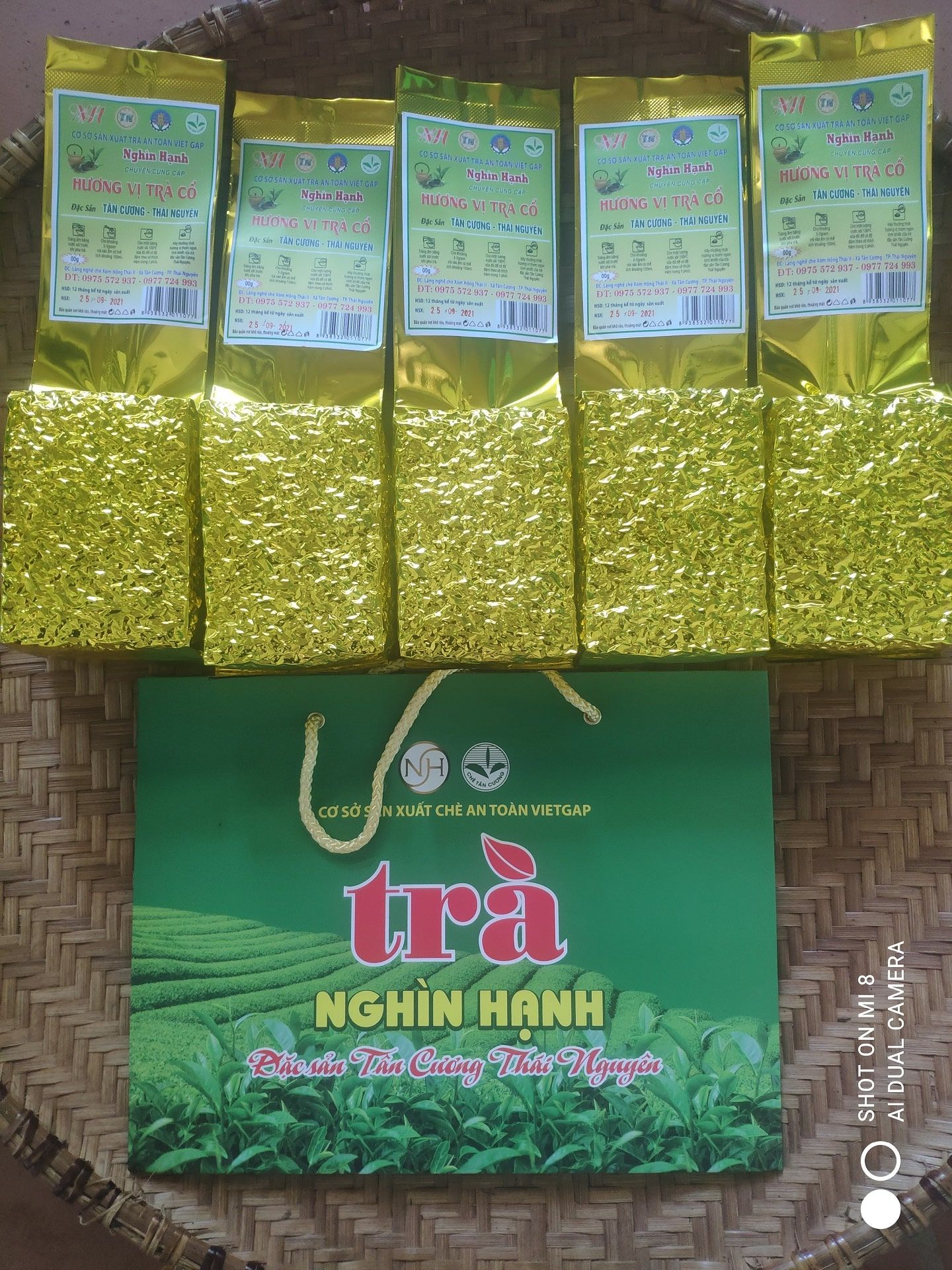 Trà Cổ Trung Du Tân Cương Thái Nguyên Tặng kèm túi xách đẹp