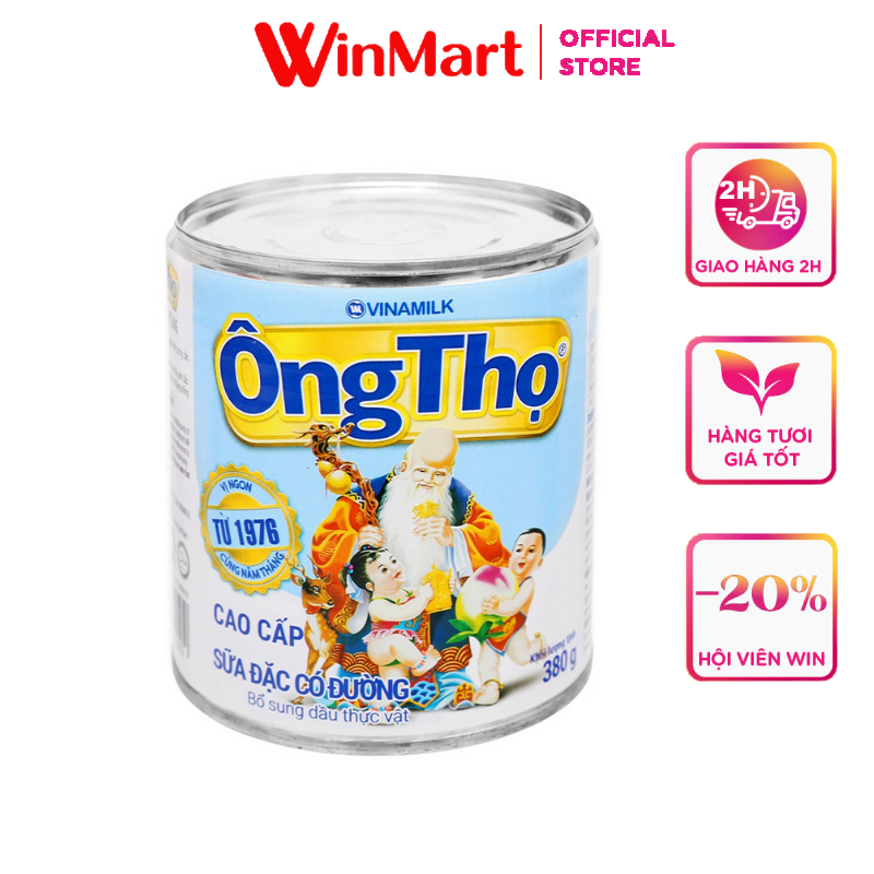 [Siêu thị WinMart] - Sữa đặc có đường Ông Thọ Vinamilk lon 380g