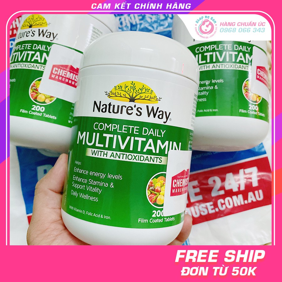 Vitamin tổng hợp Nature’s Way Úc 200 viên - Xuất xứ Úc
