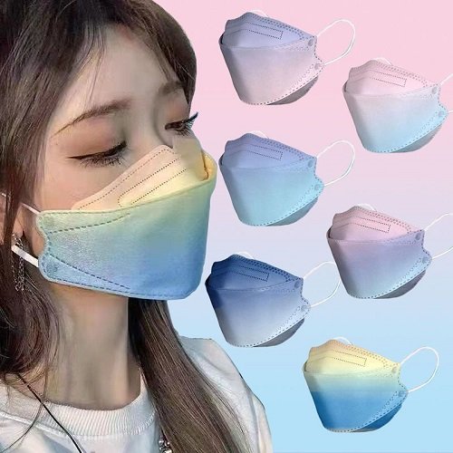 Túi 10 khẩu trang màu pastel - set 10 khẩu trang màu hot trend