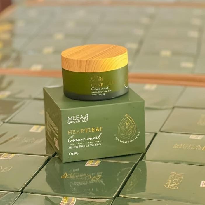 Mặt Nạ Diếp Cá Tái Sinh Da Meea Organic 120g - Tặng 1 Cọ Quét