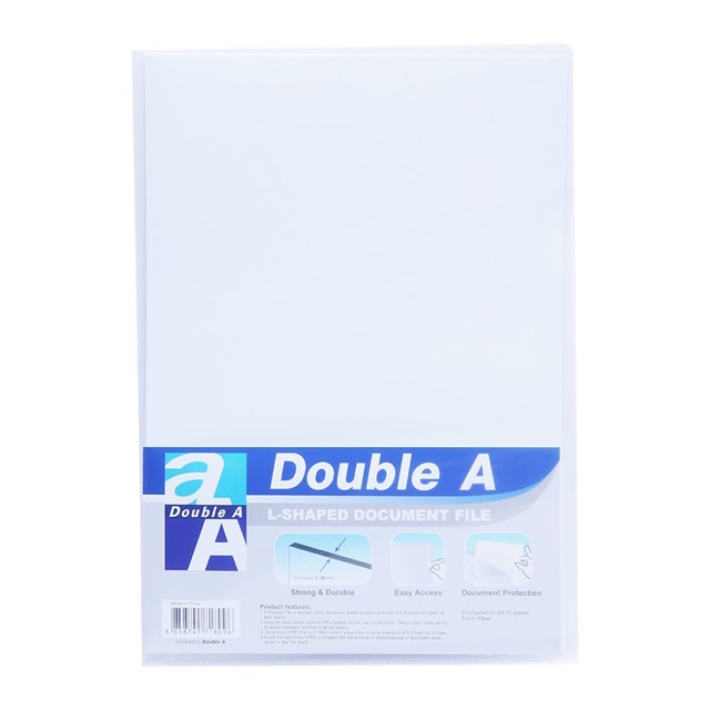 File hở 2 cạnh Double A E355 (Tập 12 chiếc)