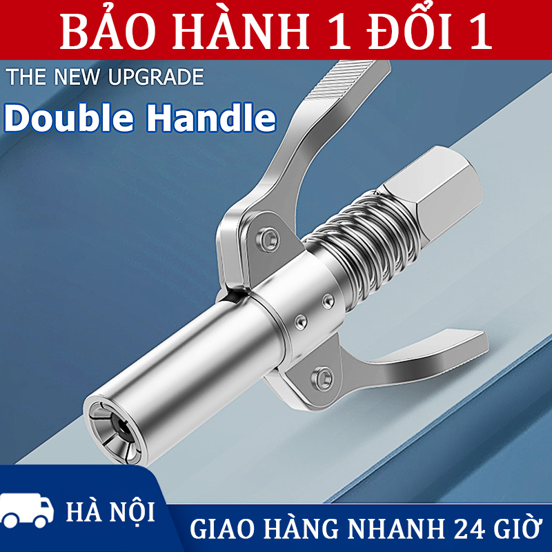 Đầu bơm mỡ đa năng,đầu bơm mỡ bò,bơm mỡ cầm tay,đầu vòi bơm mỡ ô tô xe máy dạng kẹp tiện dụng