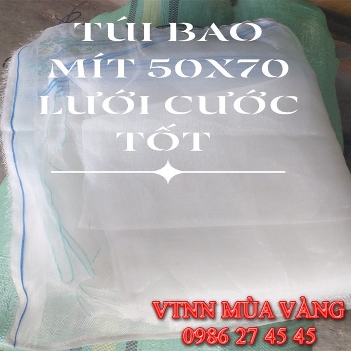 10 Túi bao trái mít lưới cước Thái siêu bền sử dụng được nhiều vụ kích thước 50 x 70cm