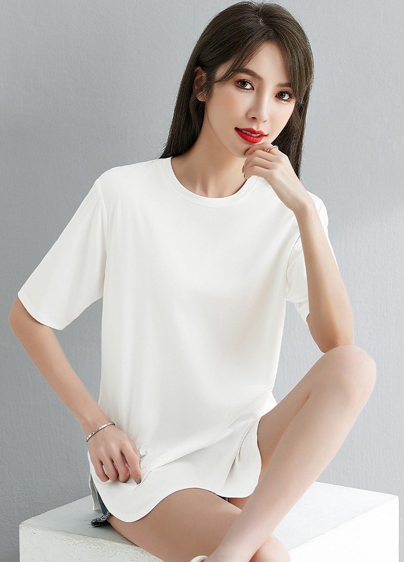 Áo thun cotton nữ vạt bầu hot trend 2021