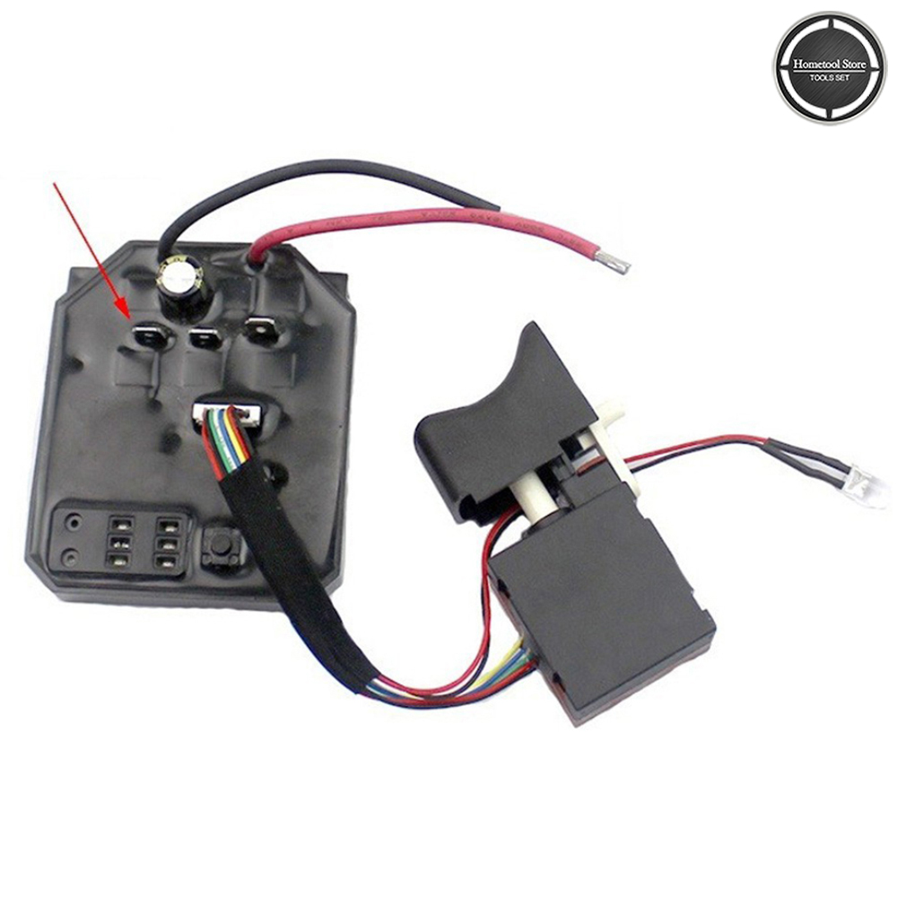 Bảng Điều Khiển 18V, Công Tắc 21V Không Chổi Than Màu Đen 5.2*6.2CM Cho 2106/161/169