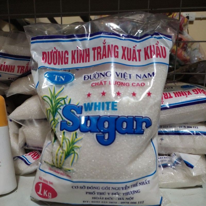 Đường kính trắng xuất khẩu gói (1kg) Đại lý gạo Bà Tám