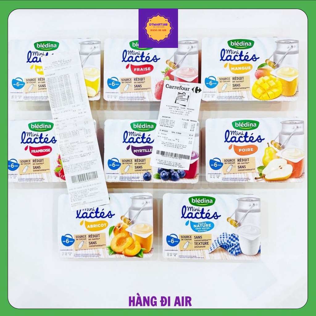 Sữa chua nguội bledina mini lactes cho bé từ 6 tháng đến 3 tuổi