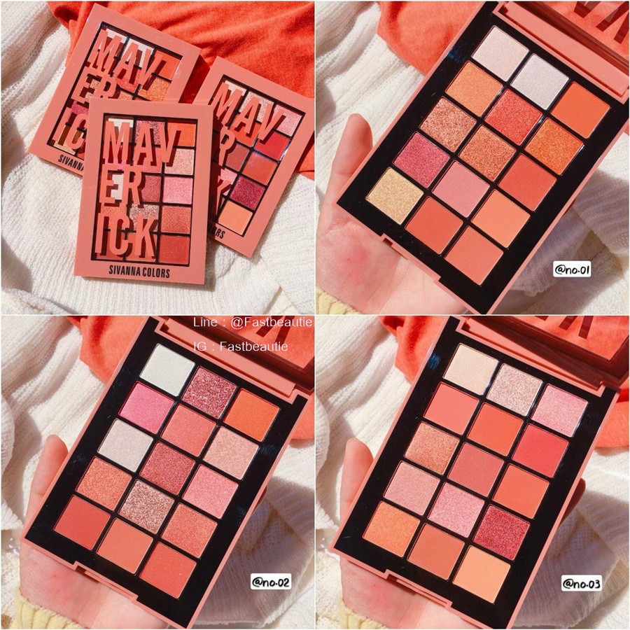 [HCM]Phấn mắt 15 ô Sivanna Maverick