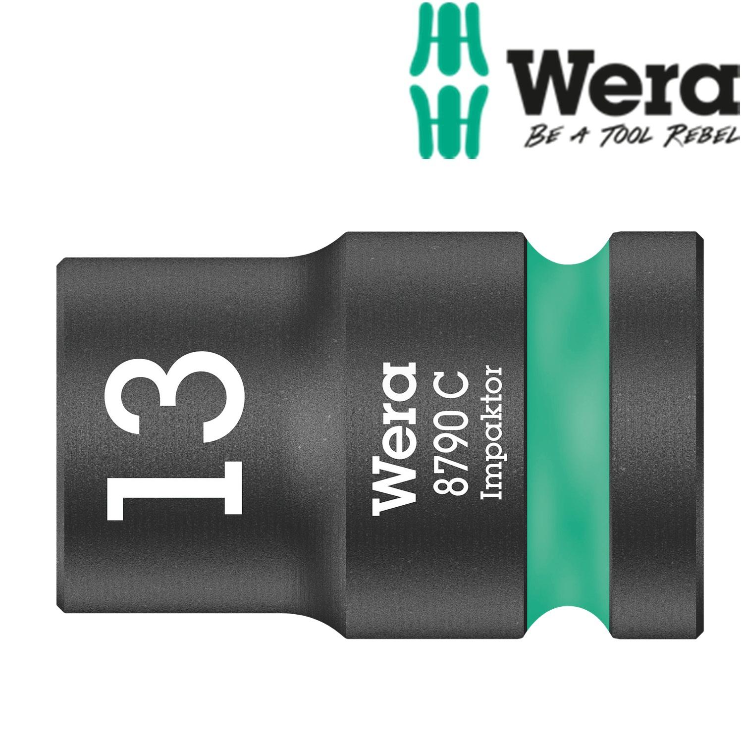 Đầu tuýp cao cấp impaktor wera 05004570001 13mm x 38mm impaktor 8790 c với đầu vào 1/2