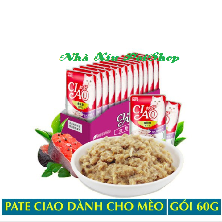 Xốt pate ciao gói 60gr thức ăn dinh dưỡng cho mèo