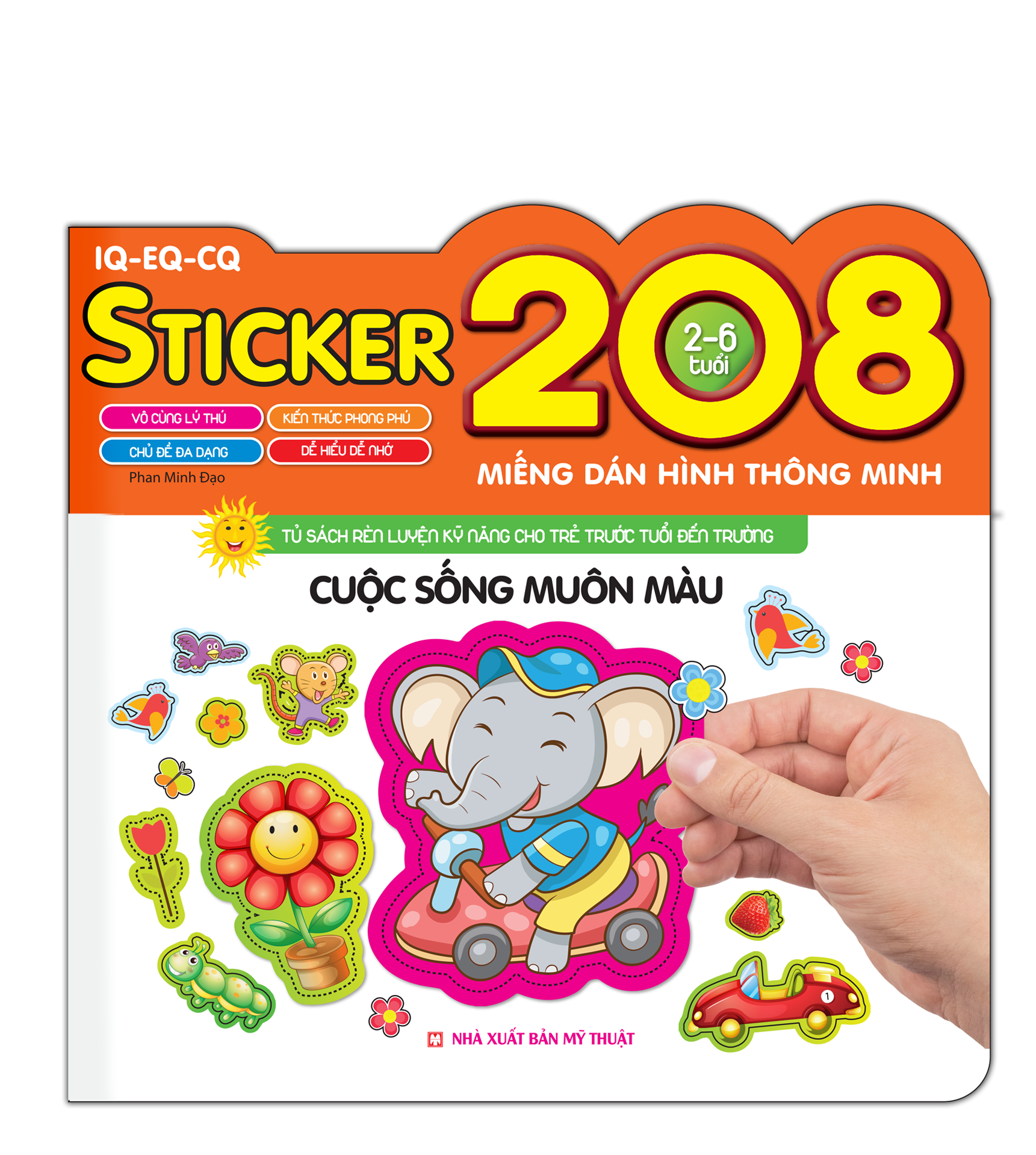 Fahasa - 208 miếng dán hình thông minh - iq-eq-cq - cuộc sống muôn màu