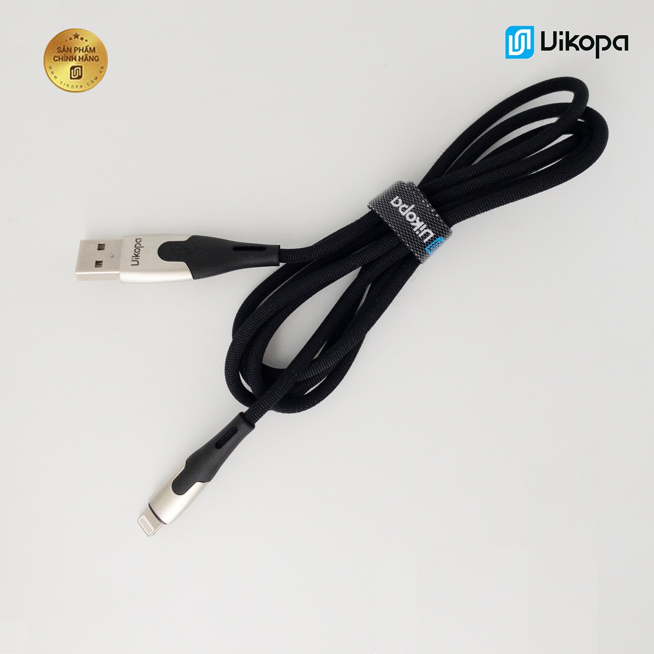 Dây cáp sạc chân type c, micro, iphone - sạc nhanh cho samsung, oppo, iphone...- chính hãng vikopa t3 - 2.4a phiên bản iron man - người sắt