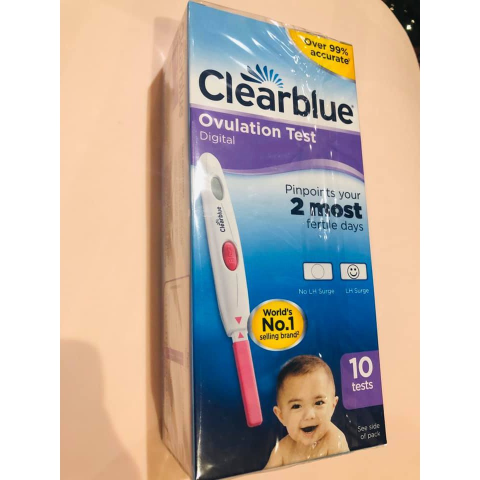 Que thử rụng trứng điện tử clearblue
