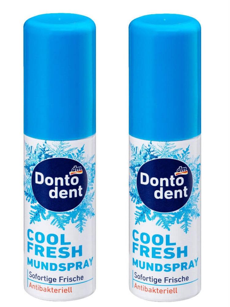 Set 02 Chai xịt thơm miệng Dontodent Cool Fresh 2x15ml