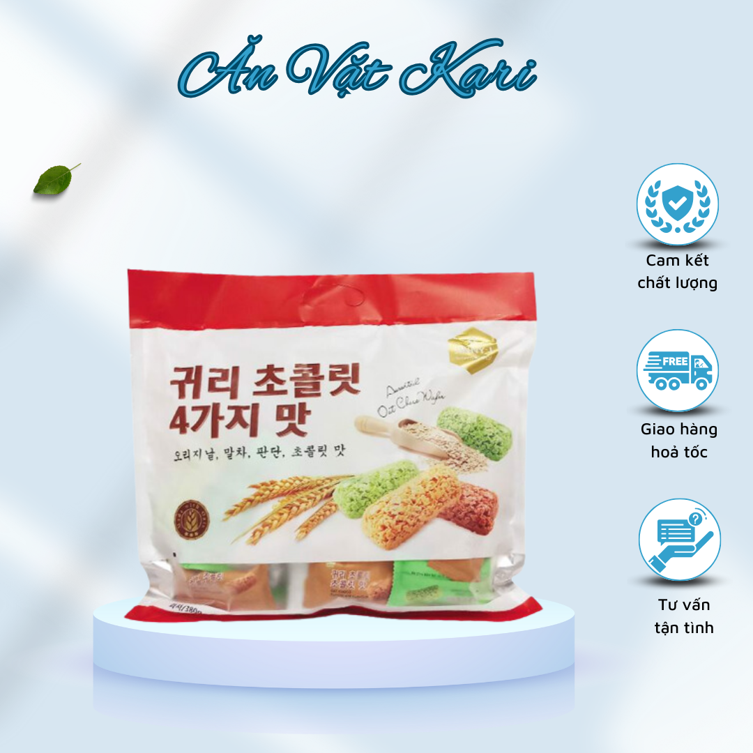 Bánh xốp yến mạch mềm Hàn Quốc Jinny - Loại hỗn hợp/ truyền thống/ vị lá dứa