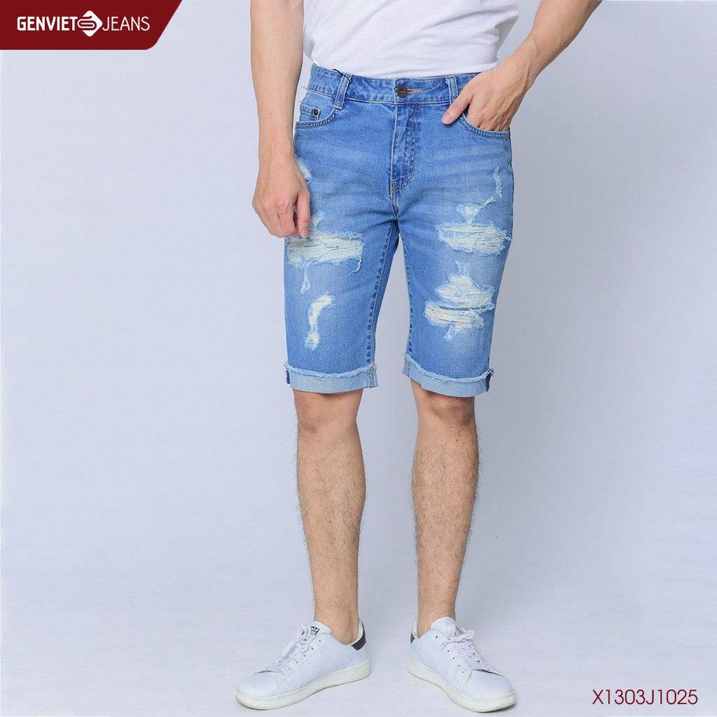 Quần ngố jeans Nam X1303J1025 GENVIET