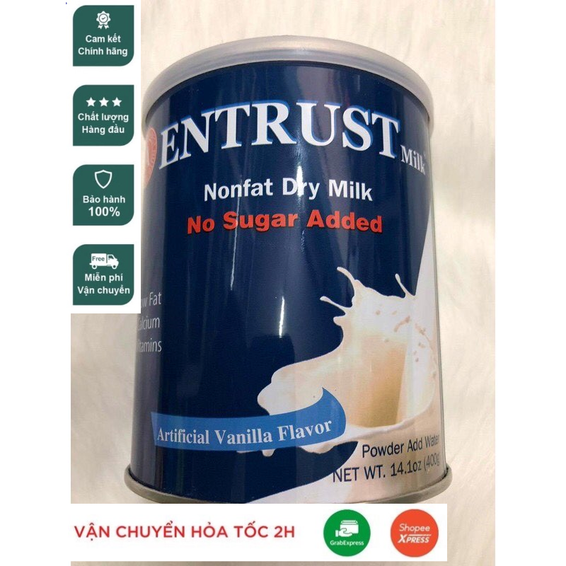 Sữa bột Entrust Milk Cho Người Tiểu Đường ( Date 2024 )