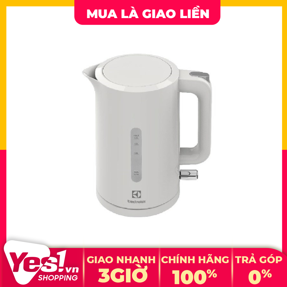 Bình đun siêu tốc electrolux 1.7 lít e2ek1-100w - bảo hành chính hãng - voucher 10% lên đến 800k