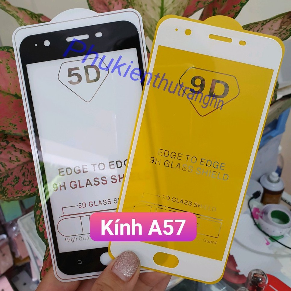 Kính cường lực full màn full màn Oppo A57 - tặng phụ kiện dán