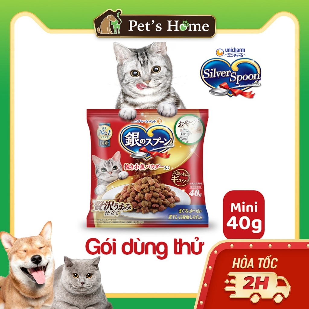 Hạt dùng thử cho mèo Silver Spoon 40g