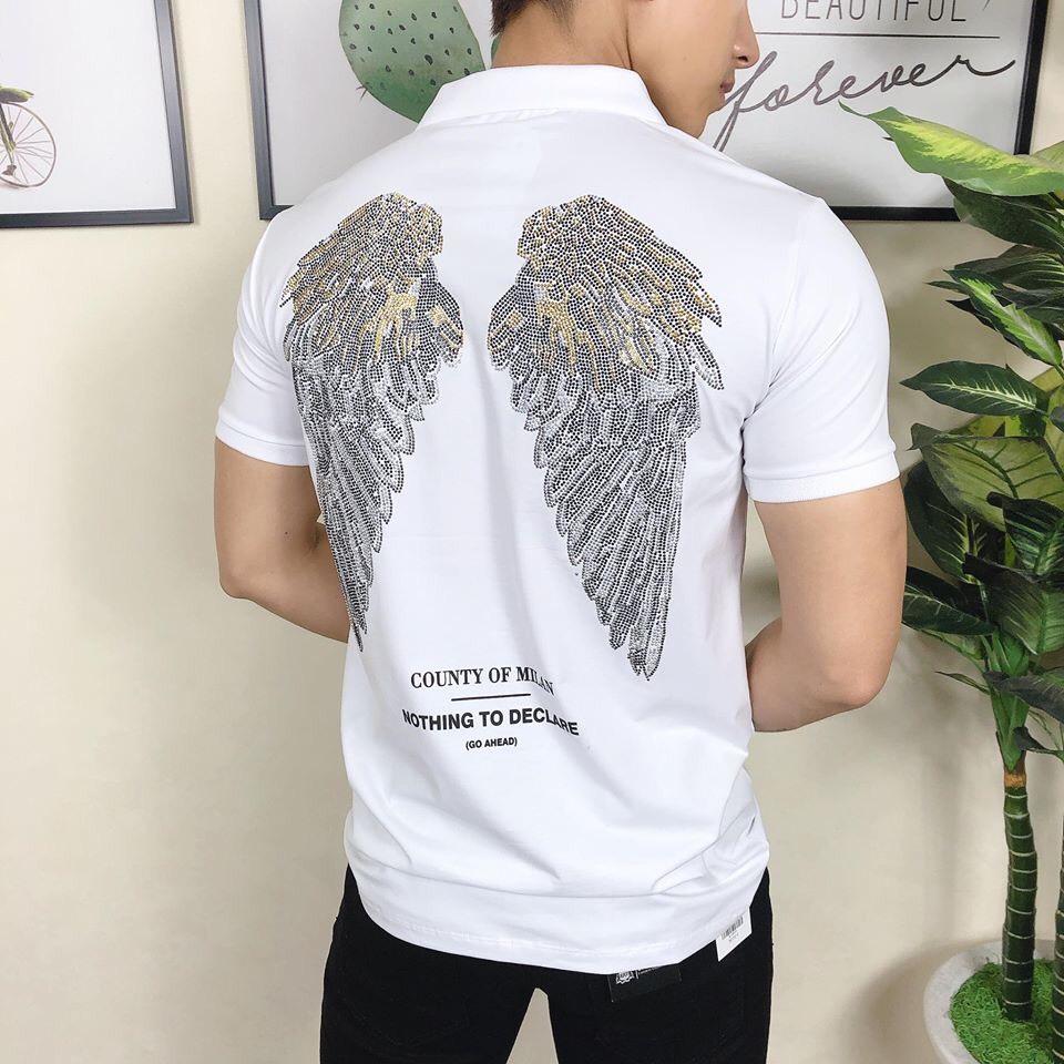 [HCM]Áo thun nam ngắn tay hình đại bàng cực ngầu Chất cotton mềm mịnthoáng mát