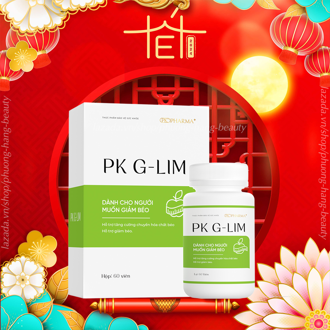 Giảm béo pk glim - an toàn, hiệu quả, cam kết hàng chính hãng