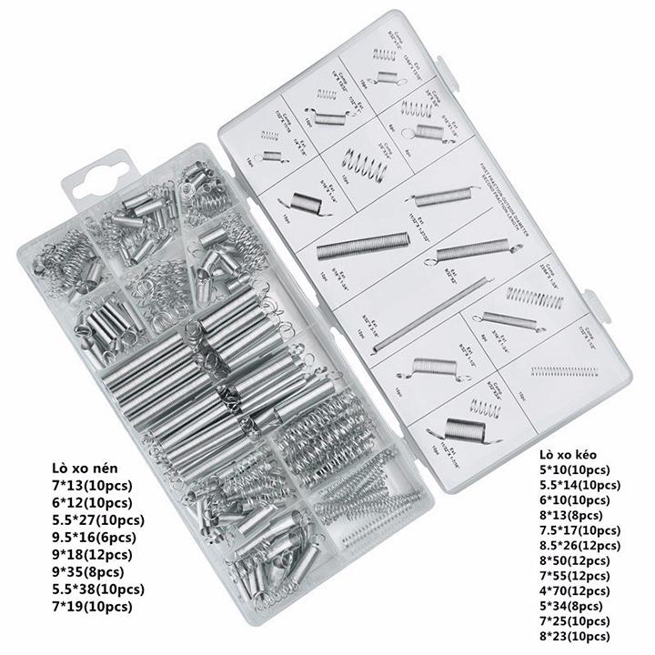 Bộ 200 cái lò xo nén và kéo