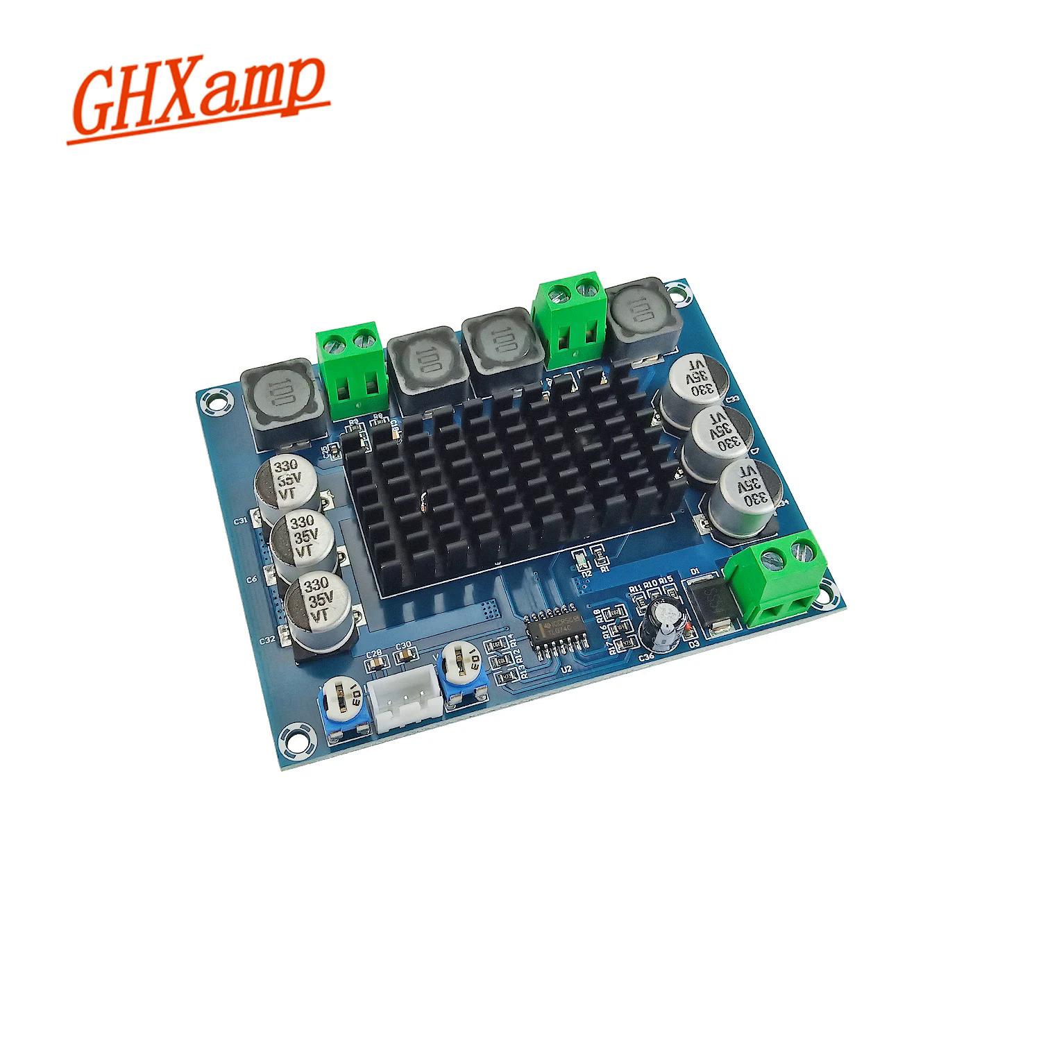 Bảng khuếch đại kỹ thuật số công suất cao âm thanh xe buýt Robot 30-50W Bo mạch chủ âm thanh thương mại Tự làm DC24V