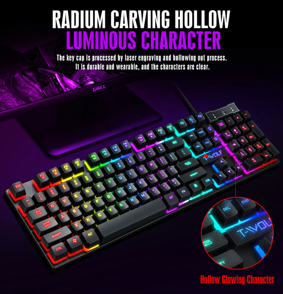Bàn phím gaming , bàn phím chơi game g21 chống nước, bàn phím cầu vồng có đèn nền cầu vồng có dây usb , chơi game êm mượt , chuẩn gaming