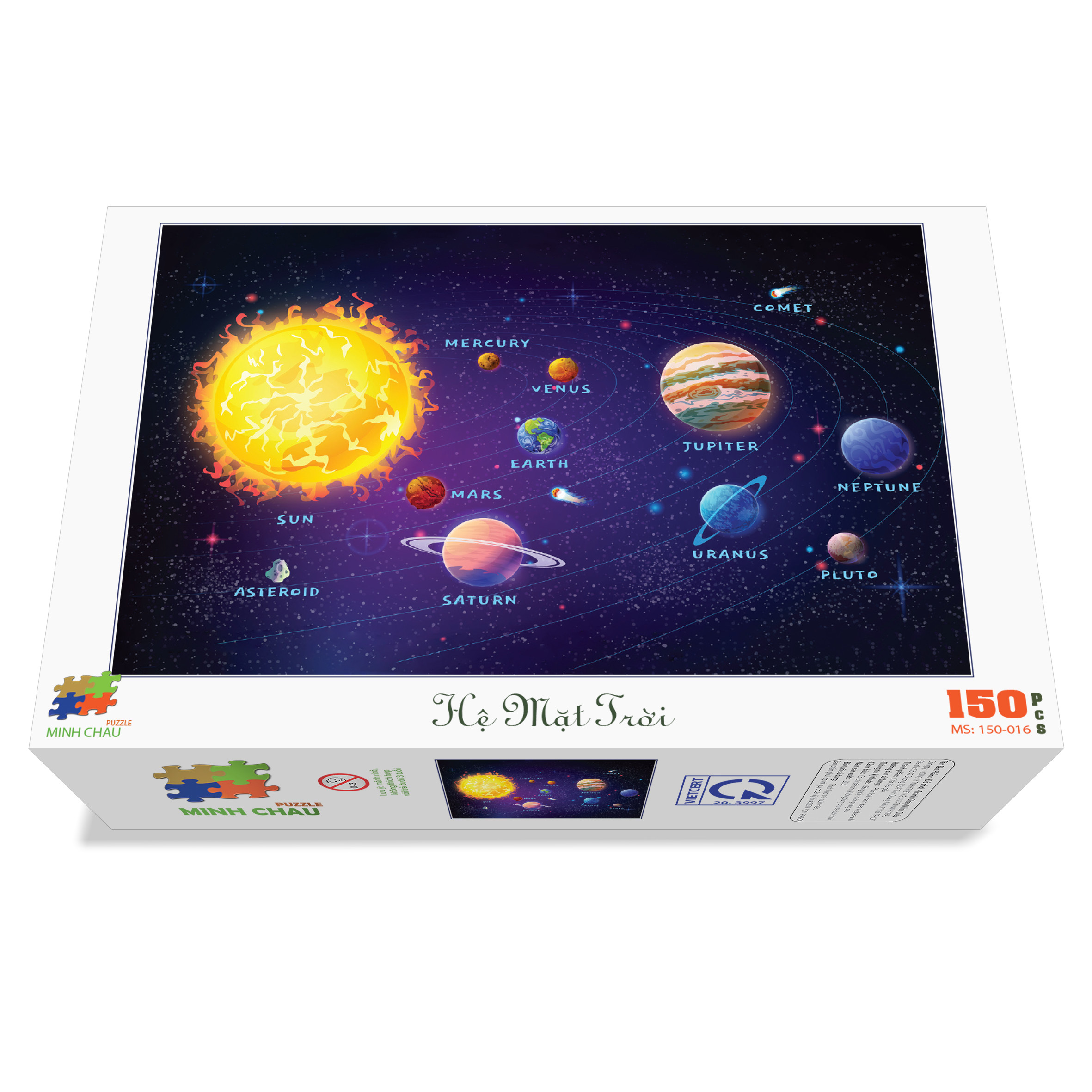 Bộ tranh xếp hình minh châu 150 mảnh 20x30cm – hệ mặt trời