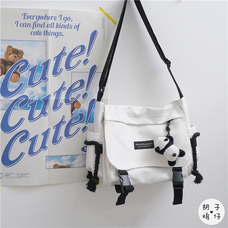 Túi đeo chéo túi đeo vai vải canvas Hàn Quốc TDC461