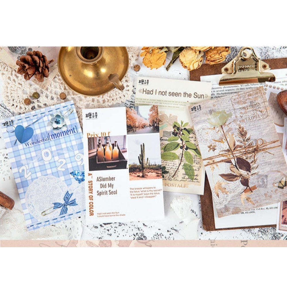 Dercome Sổ sticker tự cắt trang trí sổ tay,bullet journal phụ kiện văn phòng phẩm