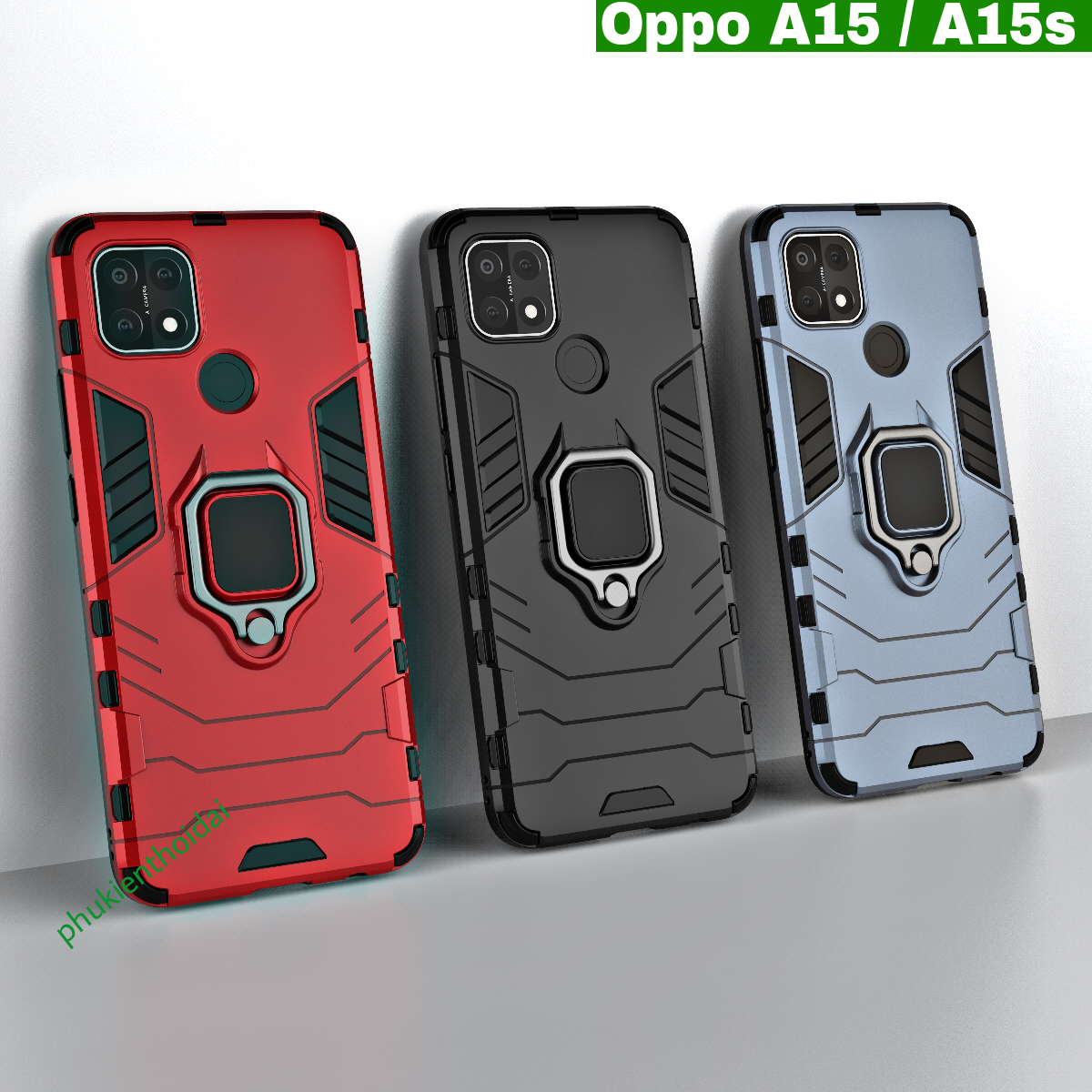 Ốp lưng Oppo A15 / A15s Iron Man Iring chống sốc chống va đập mạnh cao cấp
