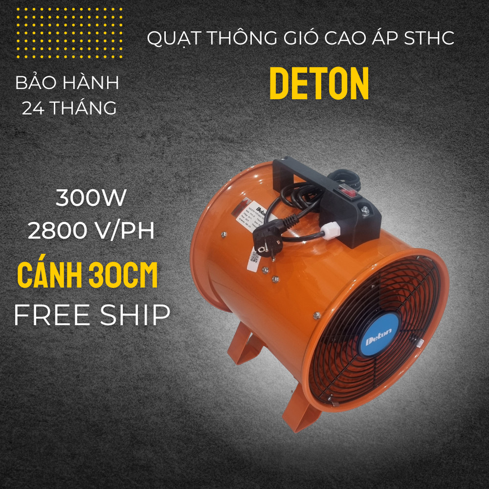 Quạt cấp gió đường ống deton - sthc 30
