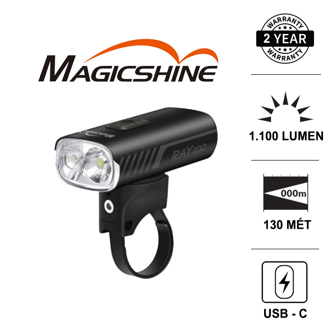 Đèn xe đạp MAGICSHINE RAY 1100 2 LED hiệu suất cao sáng 1100 lumen chiếu