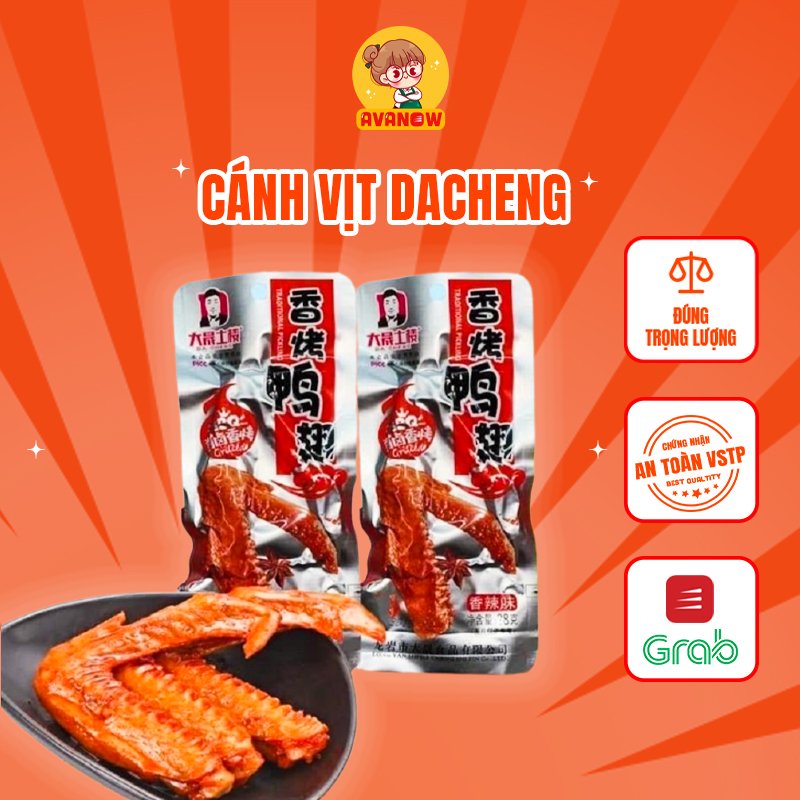 Cánh vịt cay Dacheng 🍣 Avanow 🍣 gói 35g