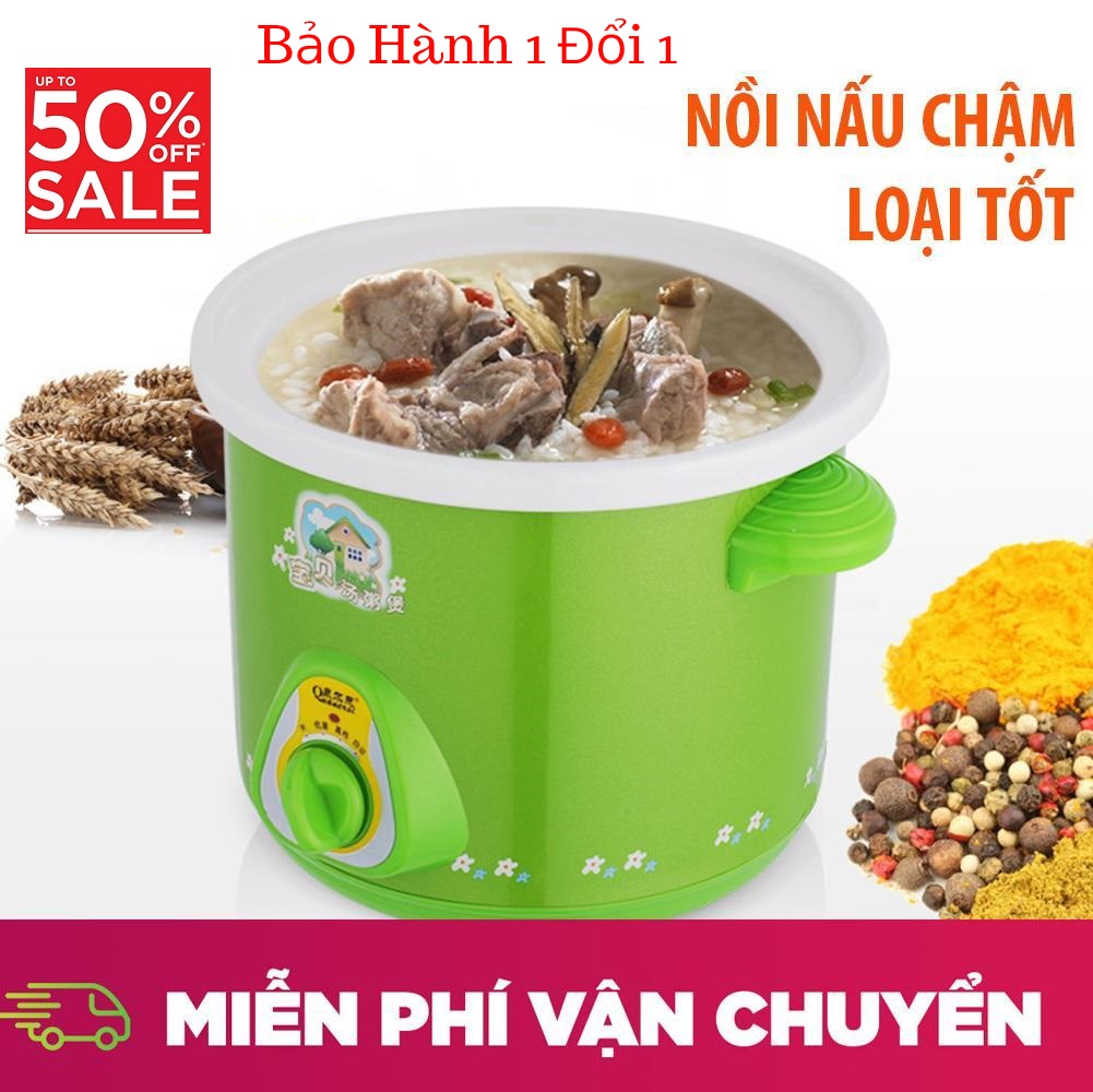Nồi nấu cháo chậm đa năng cho bé - Nồi chưng yến  hầm cháo, kho cá loại tốt  - Tiết kiệm thời gian, không tốn điện, an toàn.Nồi nấu chậm, ninh , hầm cách thủy. BH Uy Tín 1 Đổi 1