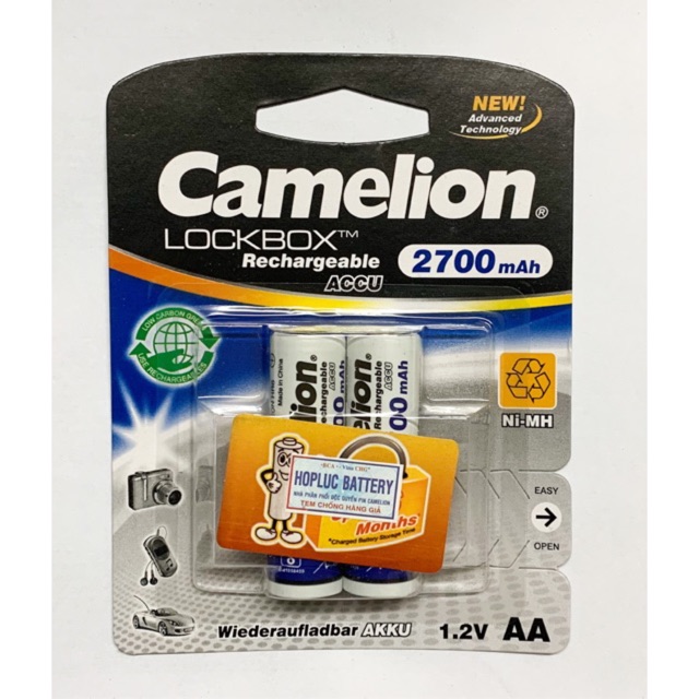 Pin sạc aa , aaa camelion 2700 mah , 2500 mah , 1100 mah - chính hãng