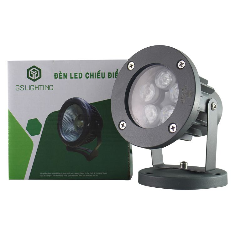 Đèn LED Chiếu Điểm Công Suất 3W 5W 7W 9W 15W 24W ÁNH SÁNG VÀNG GS lighting, Đèn LED Chiếu Điểm Ngoài Trời 3W