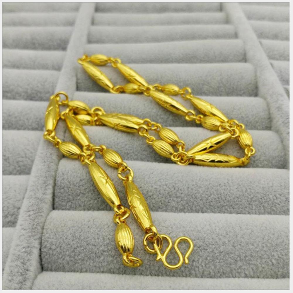 Dây Chuyền Nam Nữ Mạ Vàng 24k Khối Đặc Cao Cấp ( DC - 06) - Dây Được Thiết Kế Sang Trọng Thể Hiện Đẳng Cấp - ITALY